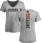 Simon Gagne Women's Philadelphia Flyers Backer T-Shirt - Ash