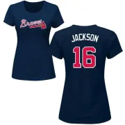 Sonny Jackson Women's Atlanta Braves Name & Number T-Shirt - Navy