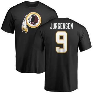 Sonny Jurgensen Washington Redskins Name & Number Logo T-Shirt - Black