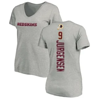 Sonny Jurgensen Women's Washington Redskins Backer V-Neck T-Shirt - Ash