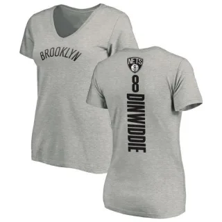 Spencer Dinwiddie Women's Brooklyn Nets Ash Backer T-Shirt