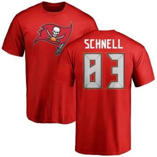 Spencer Schnell Tampa Bay Buccaneers Name & Number Logo T-Shirt - Red