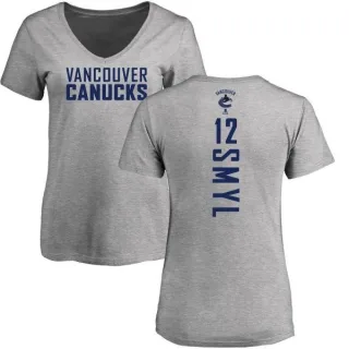 Stan Smyl Women's Vancouver Canucks Backer T-Shirt - Ash