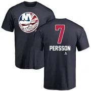 Stefan Persson New York Islanders Name and Number Banner Wave T-Shirt - Navy