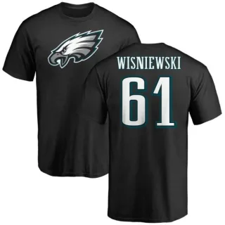 Stefen Wisniewski Philadelphia Eagles Name & Number Logo T-Shirt - Black