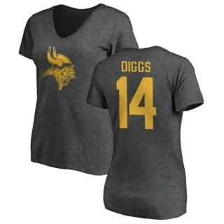 Stefon Diggs Women's Minnesota Vikings One Color T-Shirt - Ash