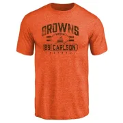 Stephen Carlson Cleveland Browns Flanker Tri-Blend T-Shirt - Orange