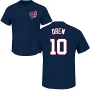 Stephen Drew Washington Nationals Name & Number T-Shirt - Navy