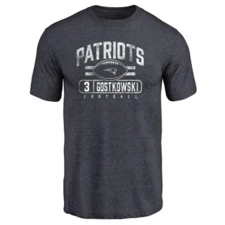 Stephen Gostkowski New England Patriots Flanker Tri-Blend T-Shirt - Navy