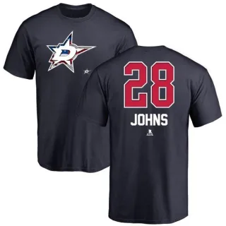 Stephen Johns Dallas Stars Name and Number Banner Wave T-Shirt - Navy