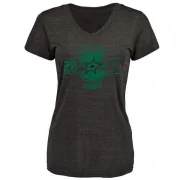 Stephen Johns Women's Dallas Stars Insignia Tri-Blend T-Shirt - Black