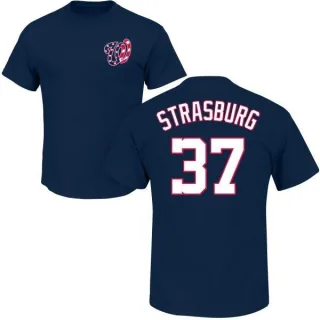 Stephen Strasburg Washington Nationals Name & Number T-Shirt - Navy