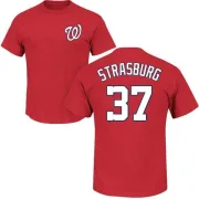 Stephen Strasburg Washington Nationals Name & Number T-Shirt - Red