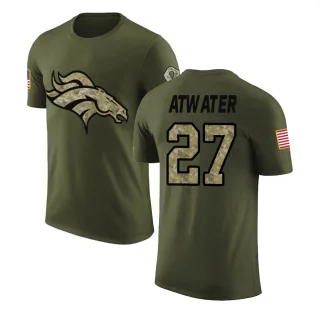 Steve Atwater Denver Broncos Olive Salute to Service Legend T-Shirt