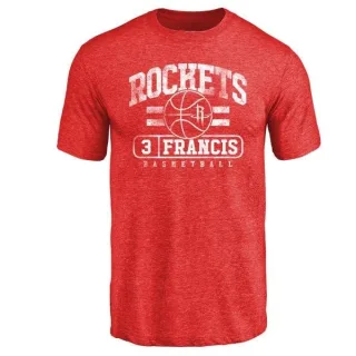 Steve Francis Houston Rockets Red Baseline Tri-Blend T-Shirt