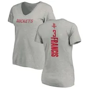 Steve Francis Women's Houston Rockets Ash Backer T-Shirt