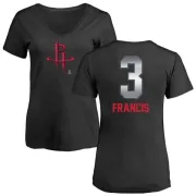 Steve Francis Women's Houston Rockets Black Midnight Mascot T-Shirt