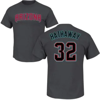 Steve Hathaway Arizona Diamondbacks Name & Number T-Shirt - Charcoal