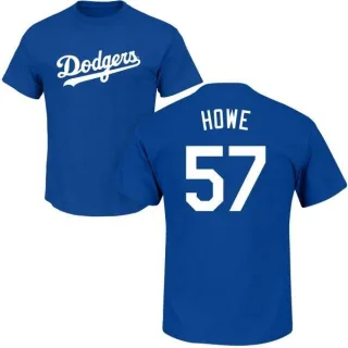 Steve Howe Los Angeles Dodgers Name & Number T-Shirt - Royal