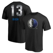 Steve Nash Dallas Mavericks Black Midnight Mascot T-Shirt