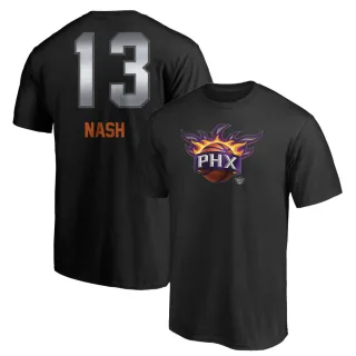 Steve Nash Phoenix Suns Black Midnight Mascot T-Shirt