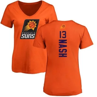 Steve Nash Women's Phoenix Suns Orange Backer T-Shirt