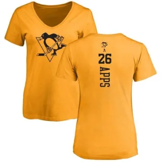 Syl Apps Women's Pittsburgh Penguins One Color Backer T-Shirt - Gold