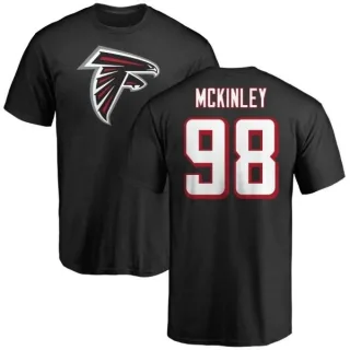 Takkarist McKinley Atlanta Falcons Name & Number Logo T-Shirt - Black