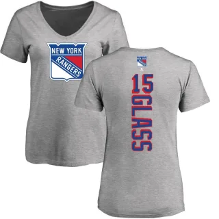 Tanner Glass Women's New York Rangers Backer T-Shirt - Ash