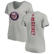 Tanner Rainey Women's Washington Nationals Backer Slim Fit T-Shirt - Ash