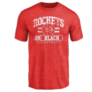 Tarik Black Houston Rockets Red Baseline Tri-Blend T-Shirt