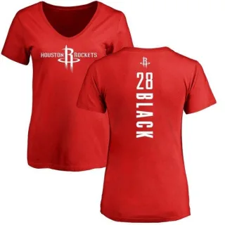 Tarik Black Women's Houston Rockets Red Backer T-Shirt