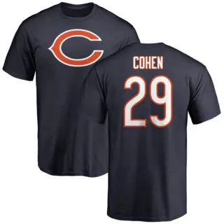 Tarik Cohen Chicago Bears Name & Number Logo T-Shirt - Navy