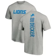 Taylor Decker Detroit Lions Backer T-Shirt - Ash