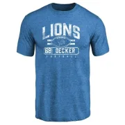 Taylor Decker Detroit Lions Flanker Tri-Blend T-Shirt - Blue