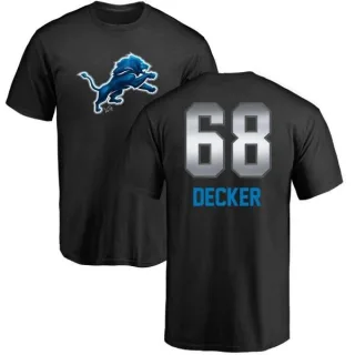 Taylor Decker Detroit Lions Midnight Mascot T-Shirt - Black