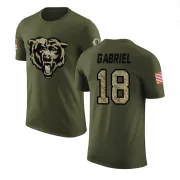 Taylor Gabriel Chicago Bears Olive Salute to Service Legend T-Shirt