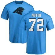 Taylor Moton Carolina Panthers Name & Number Logo T-Shirt - Blue