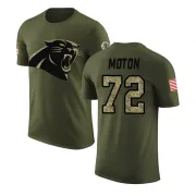 Taylor Moton Carolina Panthers Olive Salute to Service Legend T-Shirt