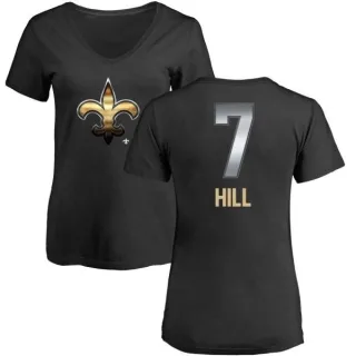 Taysom Hill Women's New Orleans Saints Midnight Mascot T-Shirt - Black