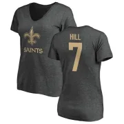 Taysom Hill Women's New Orleans Saints One Color T-Shirt - Ash