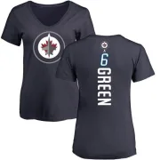 Ted Green Women's Winnipeg Jets Backer T-Shirt - Navy