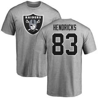 Ted Hendricks Oakland Raiders Name & Number Logo T-Shirt - Ash