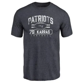 Ted Karras New England Patriots Flanker Tri-Blend T-Shirt - Navy