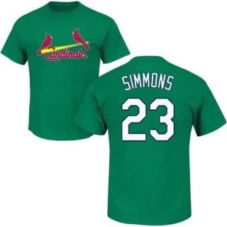 Ted Simmons St. Louis Cardinals St. Patrick's Day Name & Number T-Shirt - Green