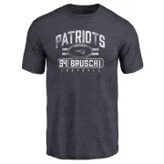 Tedy Bruschi New England Patriots Flanker Tri-Blend T-Shirt - Navy