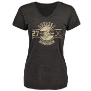 Teppo Numminen Women's Arizona Coyotes Insignia Tri-Blend T-Shirt - Black