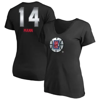 Terance Mann Women's Los Angeles Clippers Black Midnight Mascot T-Shirt