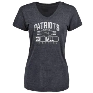 Terez Hall Women's New England Patriots Flanker Tri-Blend T-Shirt - Navy