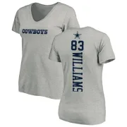 Terrance Williams Women's Dallas Cowboys Backer Slim Fit T-Shirt - Ash